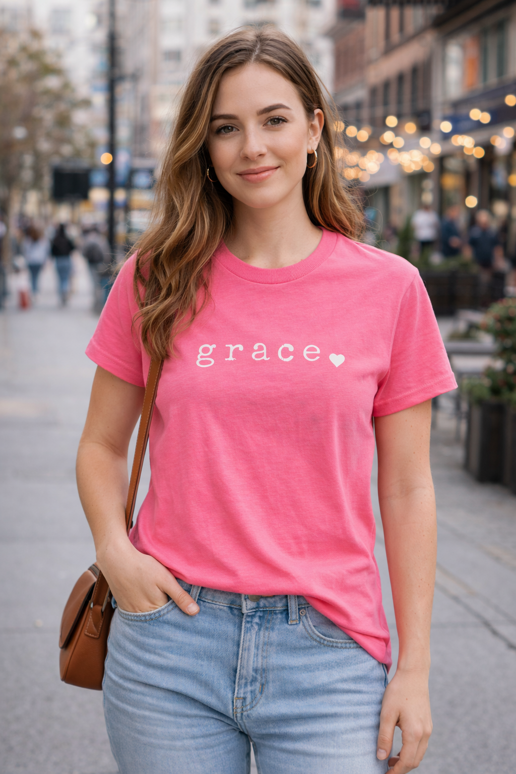 Neon Pink grace tee