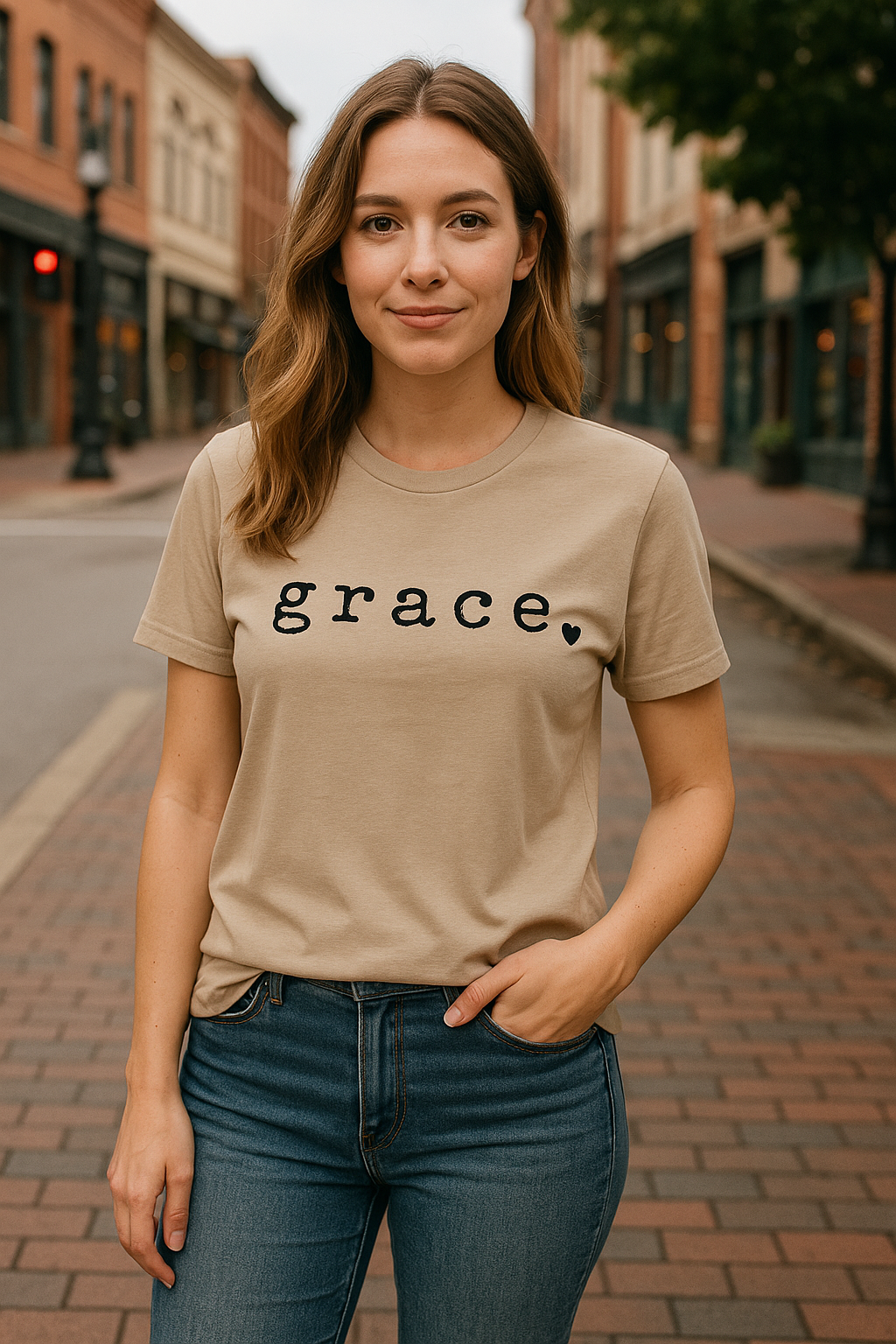Heather Tan grace tee