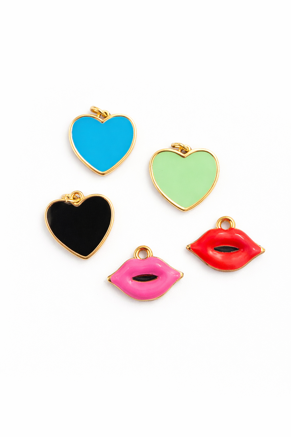 Sweet heart charm zipper pull