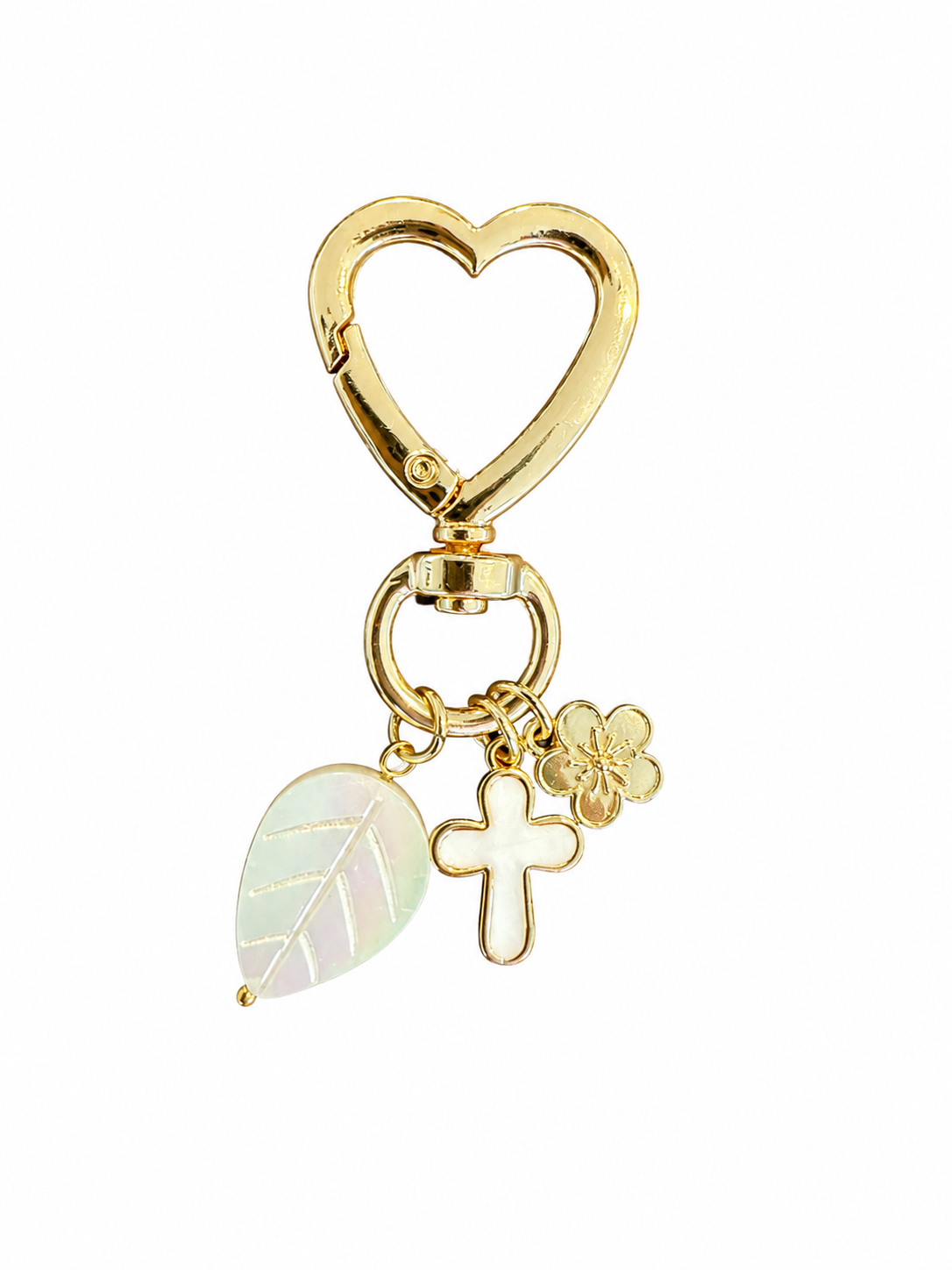 Leafy heart zipperpull