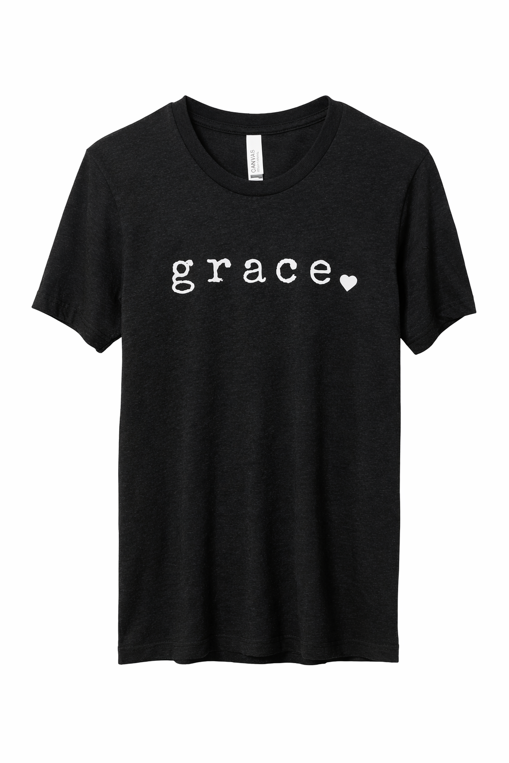 Heather Black grace tee