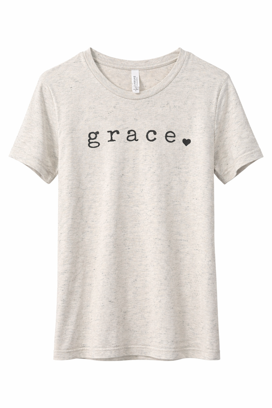 Oatmeal Triblend grace tee