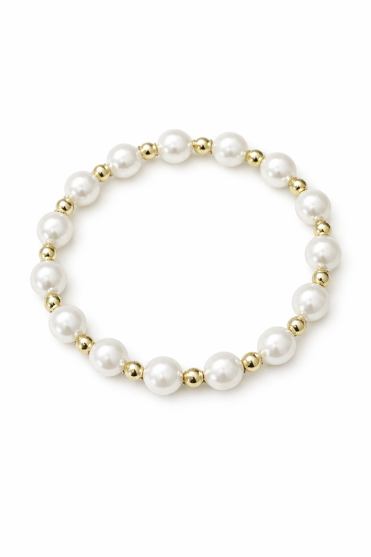 Pearl pop gold bracelet