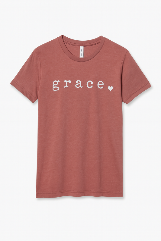 Heather Mauve grace tee