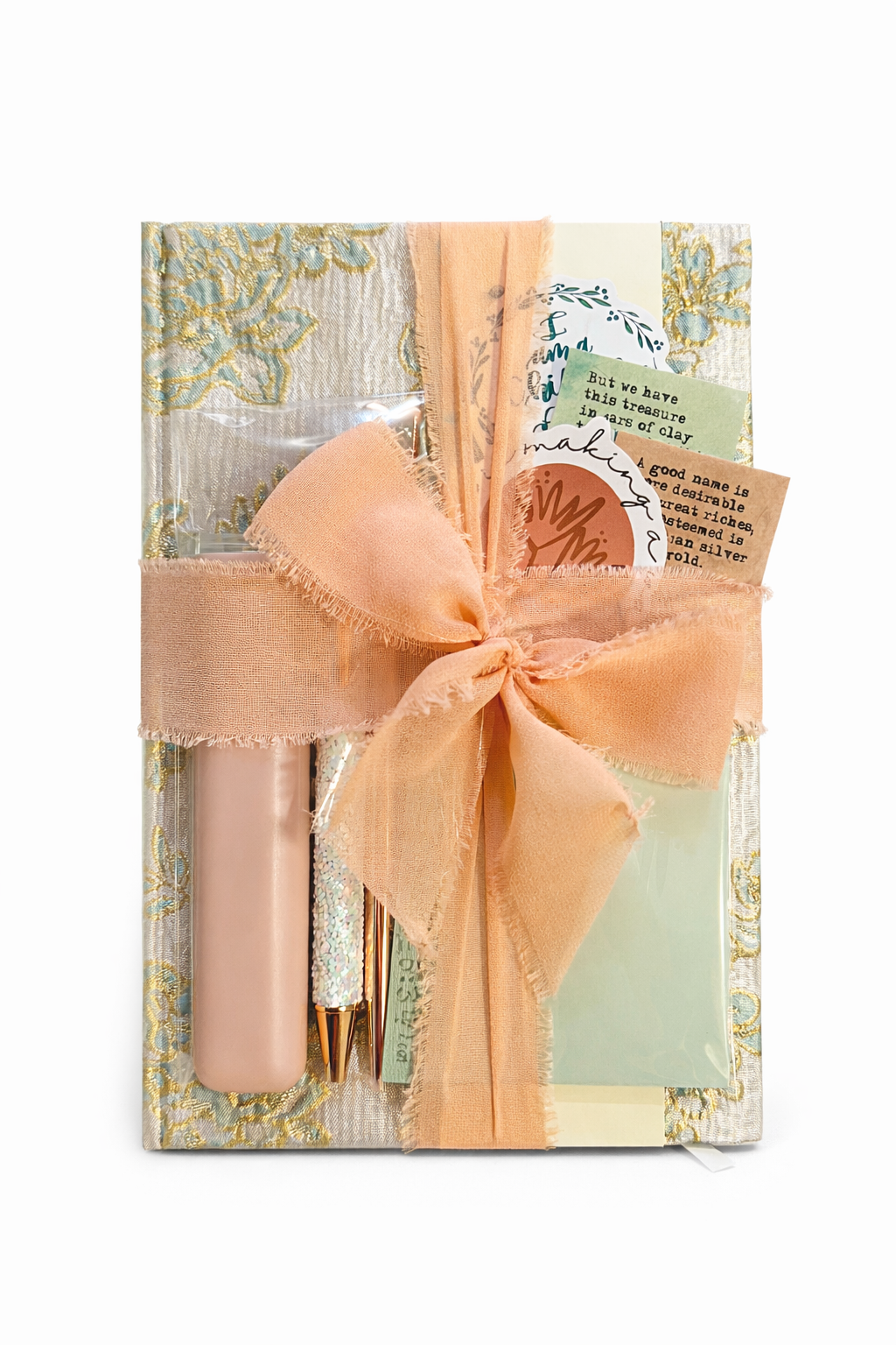 Journaling set - glossy green