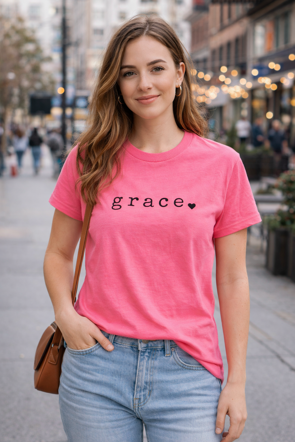 Neon Pink grace tee