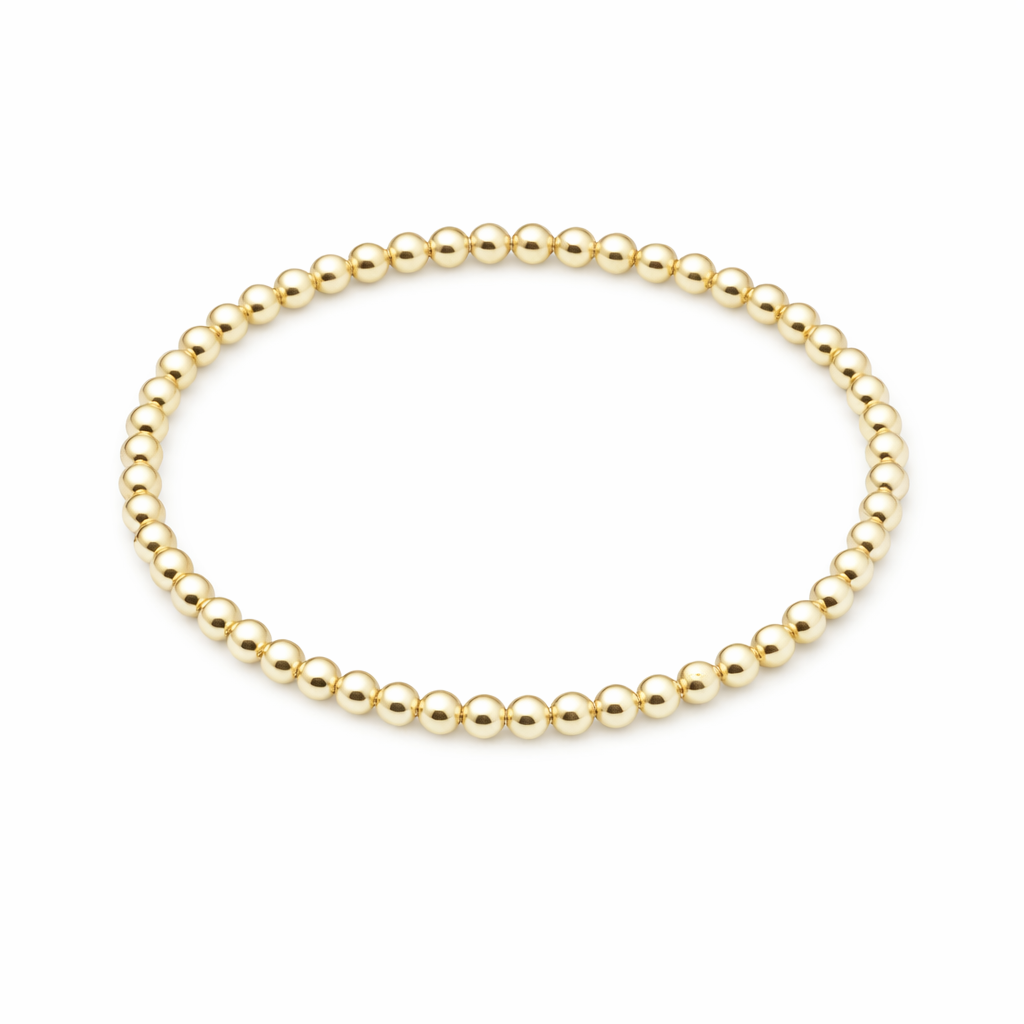 4mm gold plated bracelet