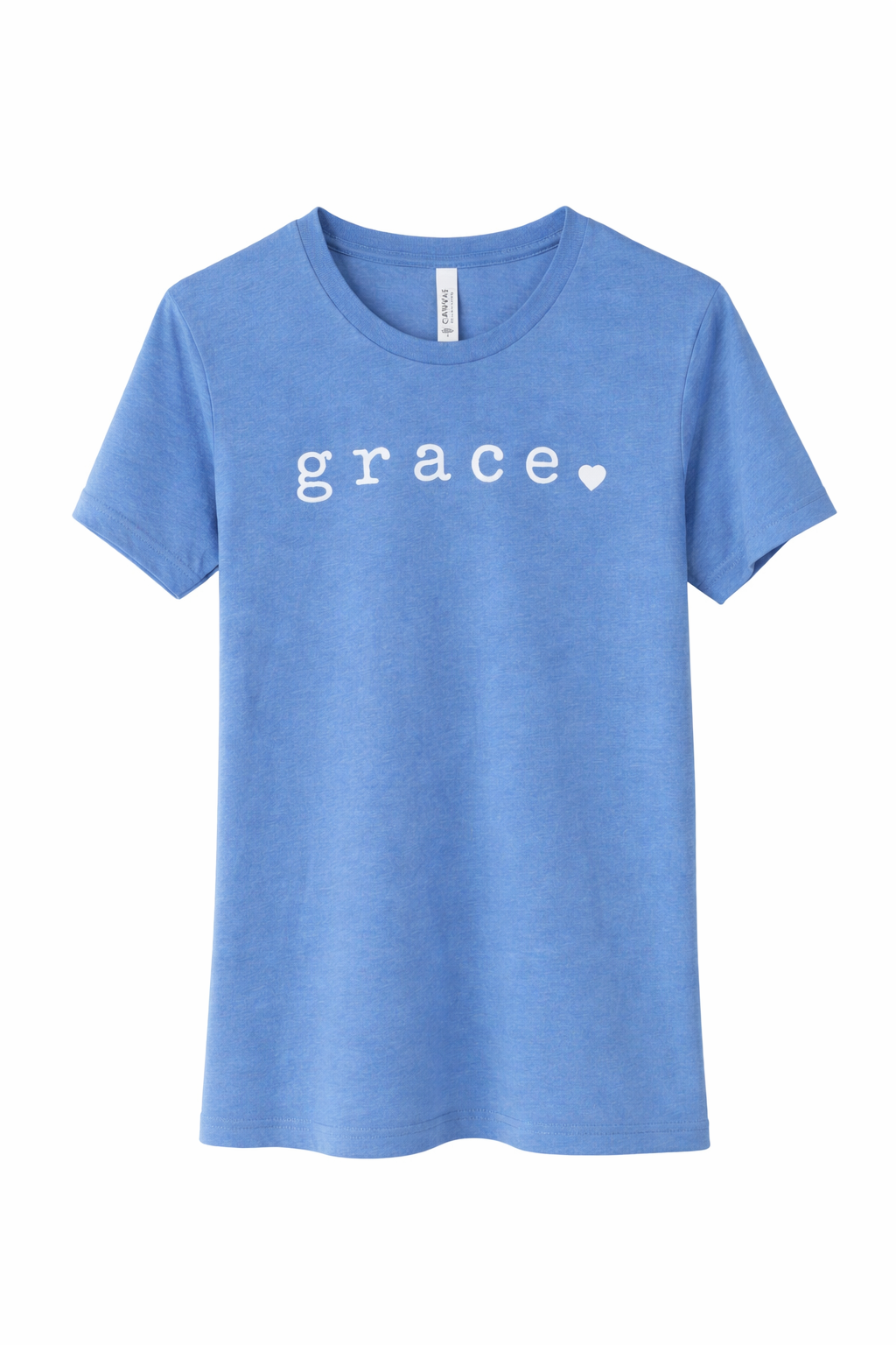 Heather Columbia blue grace tee