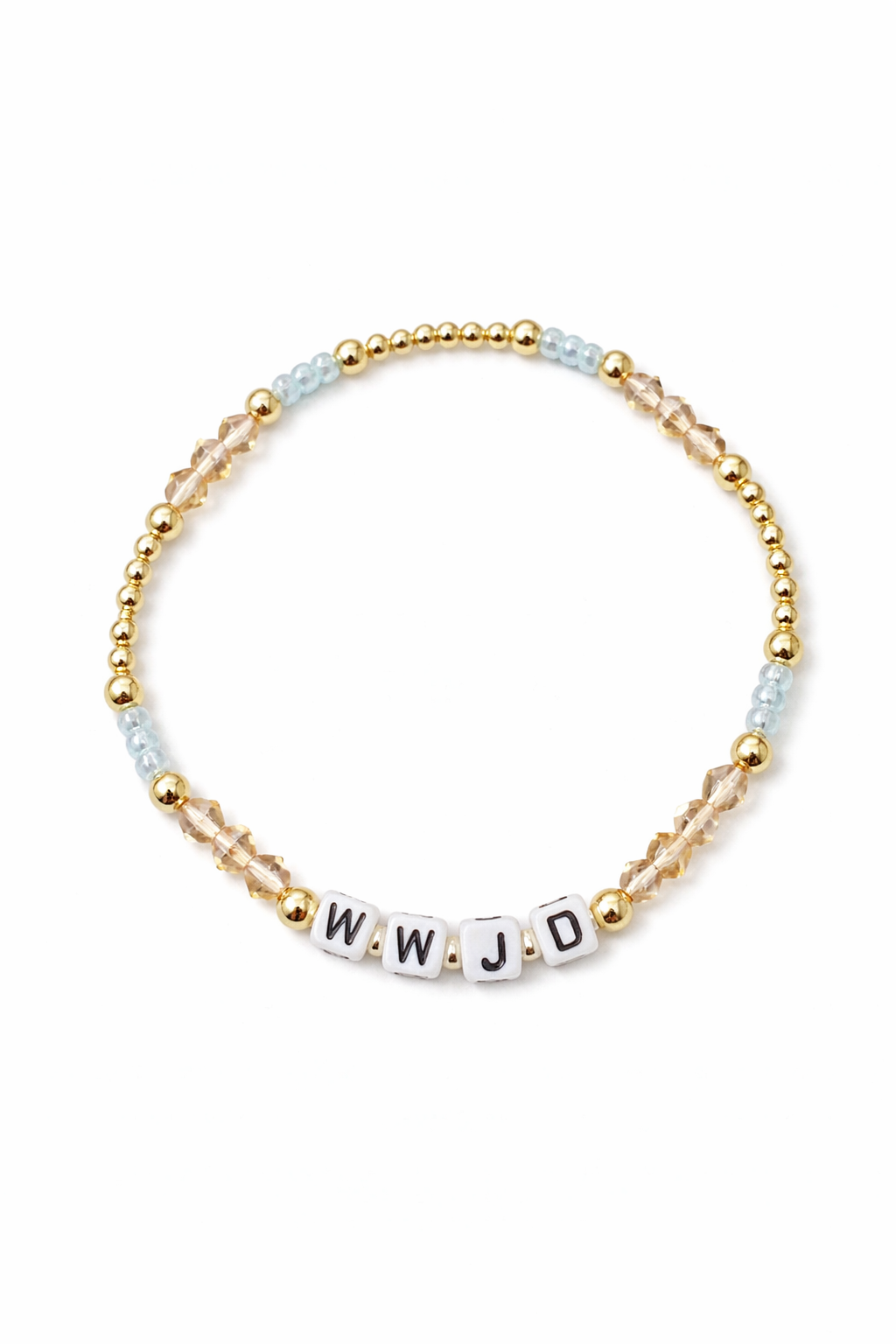 WWJD gold bracelet
