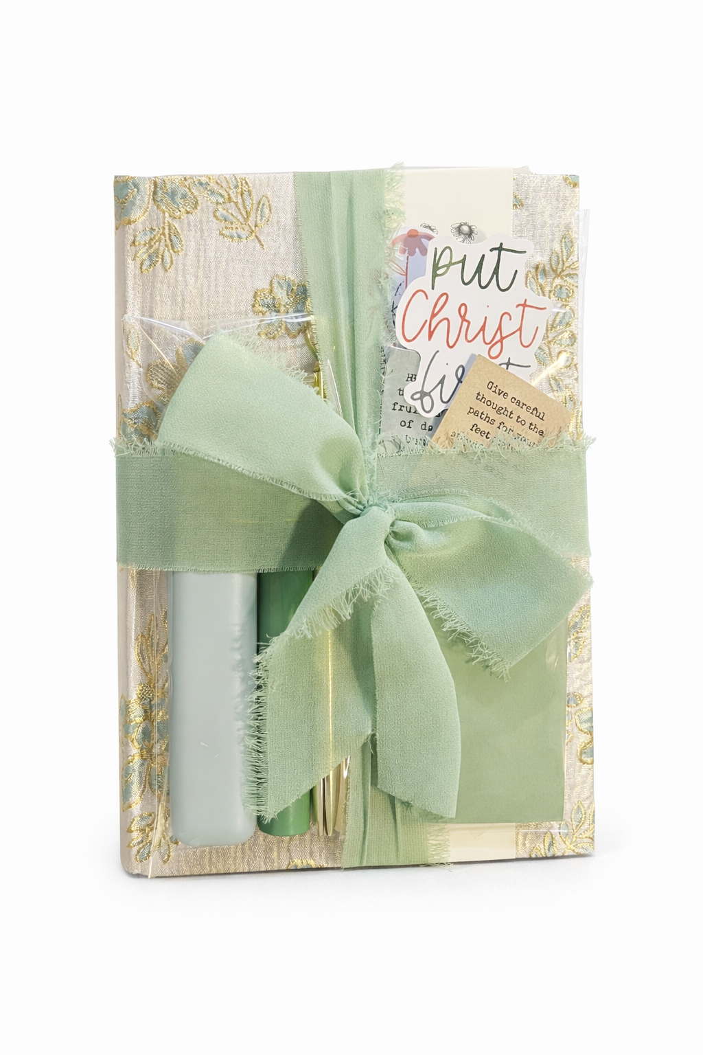 Journaling set - glossy green