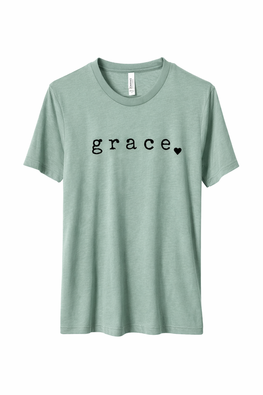 Heather Dusty Blue grace tee