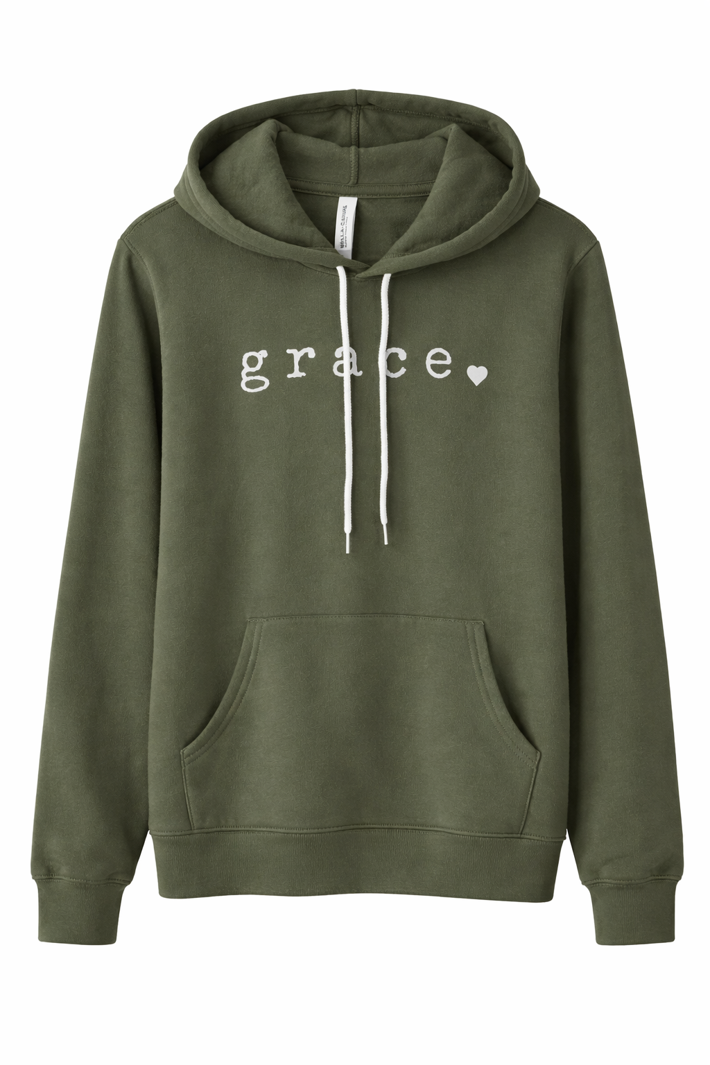 Military green hoodie