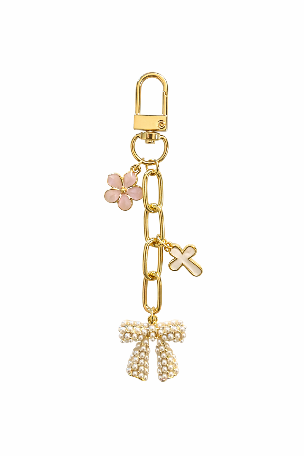 Fancy faith charm zipper pull