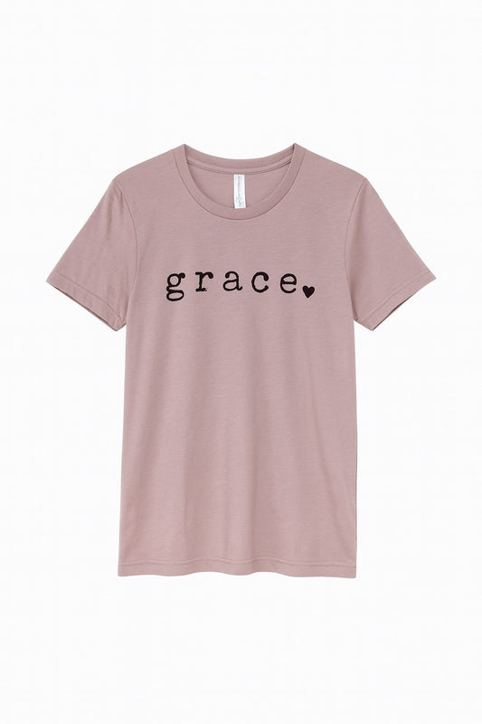 Heather Pink Gravel grace tee